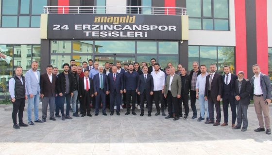 AK Parti Milletvekili Adaylarından Anagold24 Erzincan Spora Moral Ziyareti
