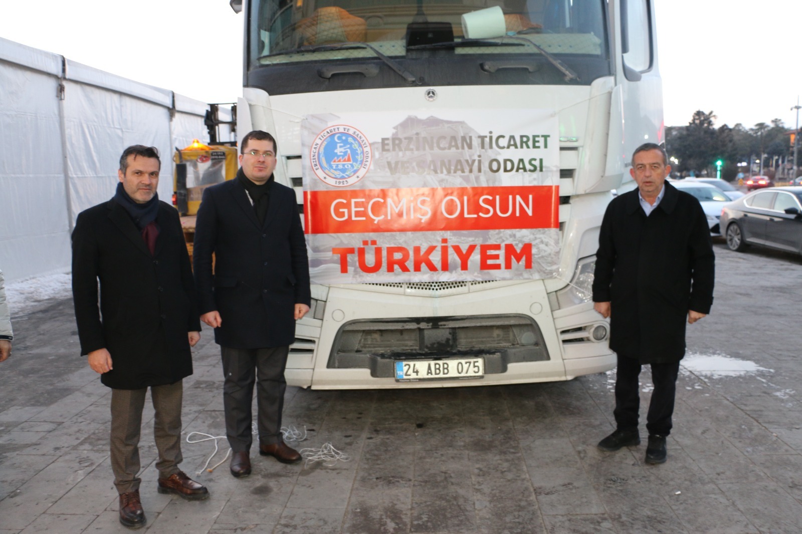 Erzincan TSO’nun Yardım Tırları Afet Bölgesine Gitmeye Devam Ediyor