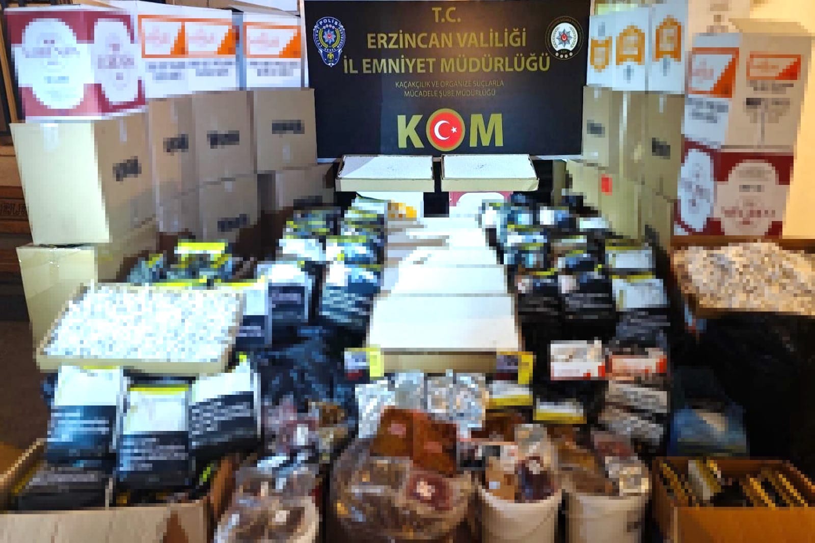 Gümrüklenmiş Piyasa değeri yaklaşık 2.500.000 TL olan, malzeme ele geçirildi