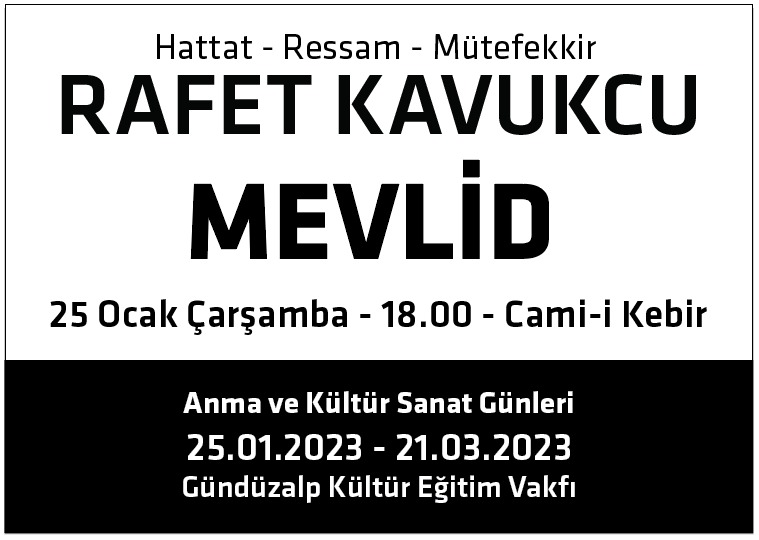 Rafet Kavukçu anma haftası