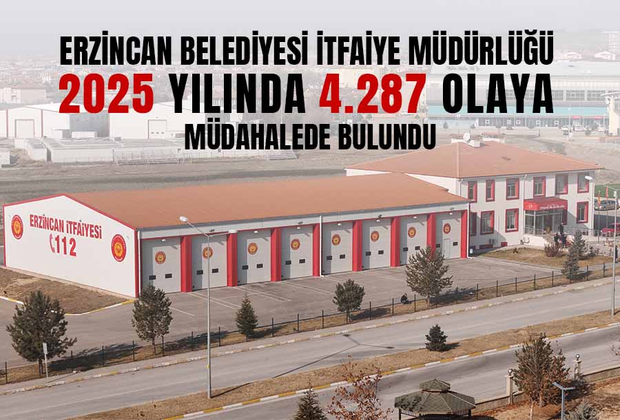 İtfaiye Müdürlüğü 2025 yılında 4 Bin 287 olaya müdahale etti