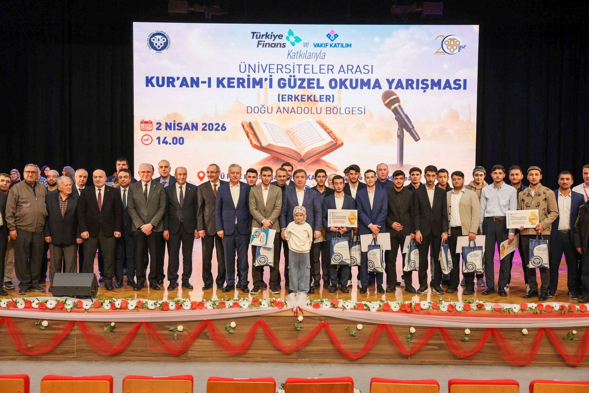 Erzincan'da 3. Üniversiteler Arası Erkekler Kur’an-ı Kerim’i Güzel Okuma Doğu Anadolu Bölge Yarışması Düzenlendi