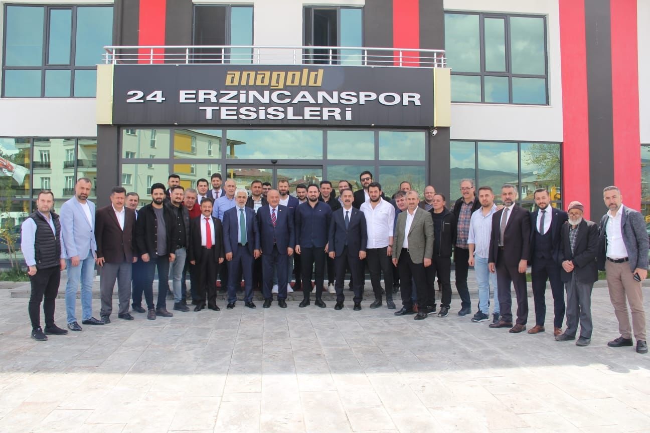 AK Parti Milletvekili Adaylarından Anagold24 Erzincan Spora Moral Ziyareti
