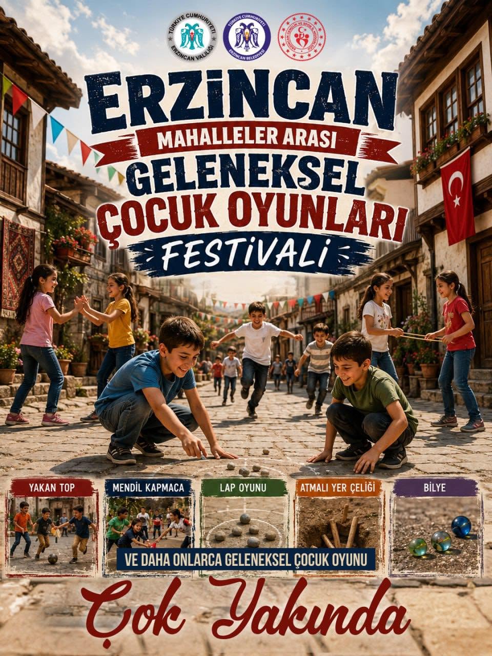 Erzincan sokaklarında oyun var!