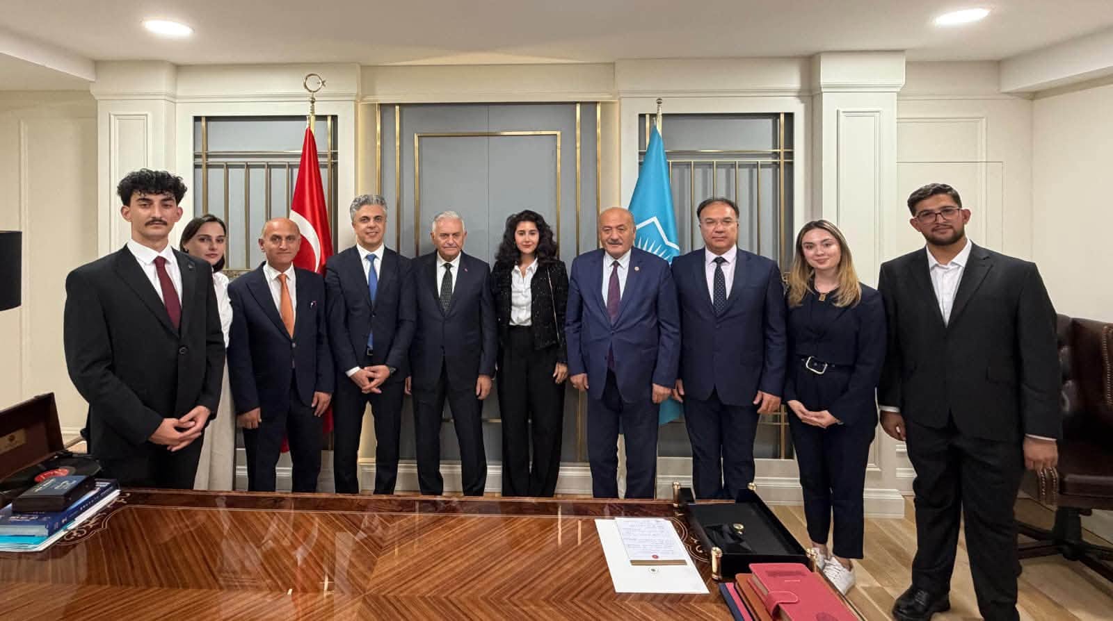 Erzincan Binali Yıldırım Üniversitesi Rektörü Prof. Dr. Ufuk Kuyrukluyıldız, Binali Yıldırım’ı Ziyaret Etti
