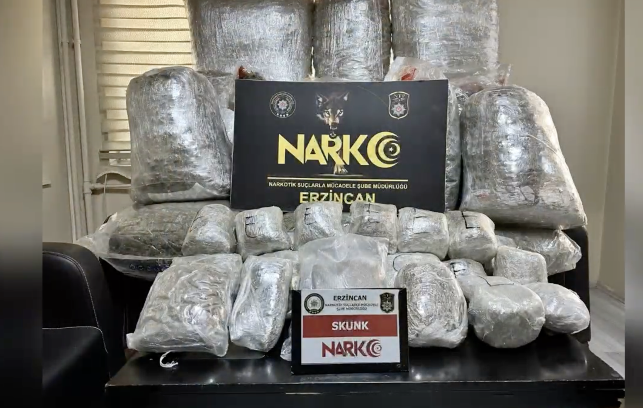 161 Kilo 364 Gram Skunk Maddesi ele Geçirildi