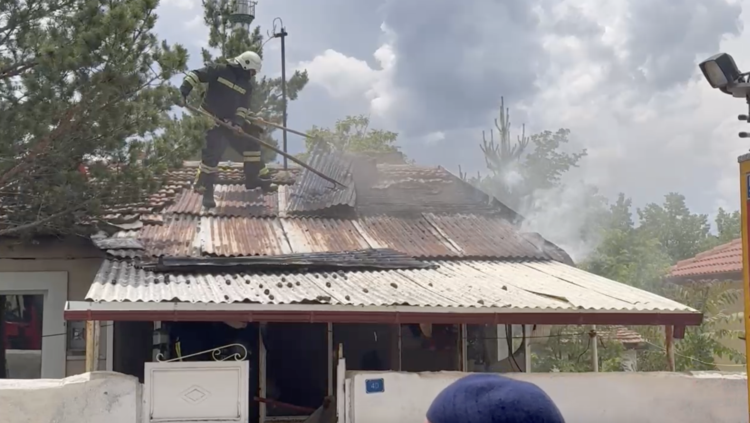 Erzincan'da Korkutan Ev Yangını