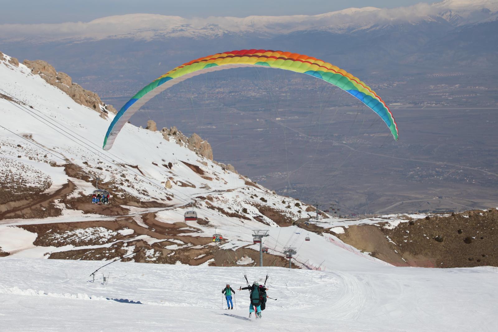 Ergan Dağında, speed flying ve speed riding etkinliği