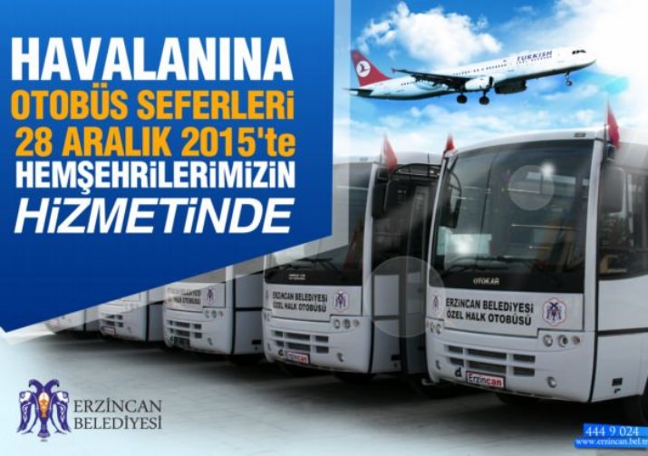 Havaalanına Otobüs Seferleri Başlıyor