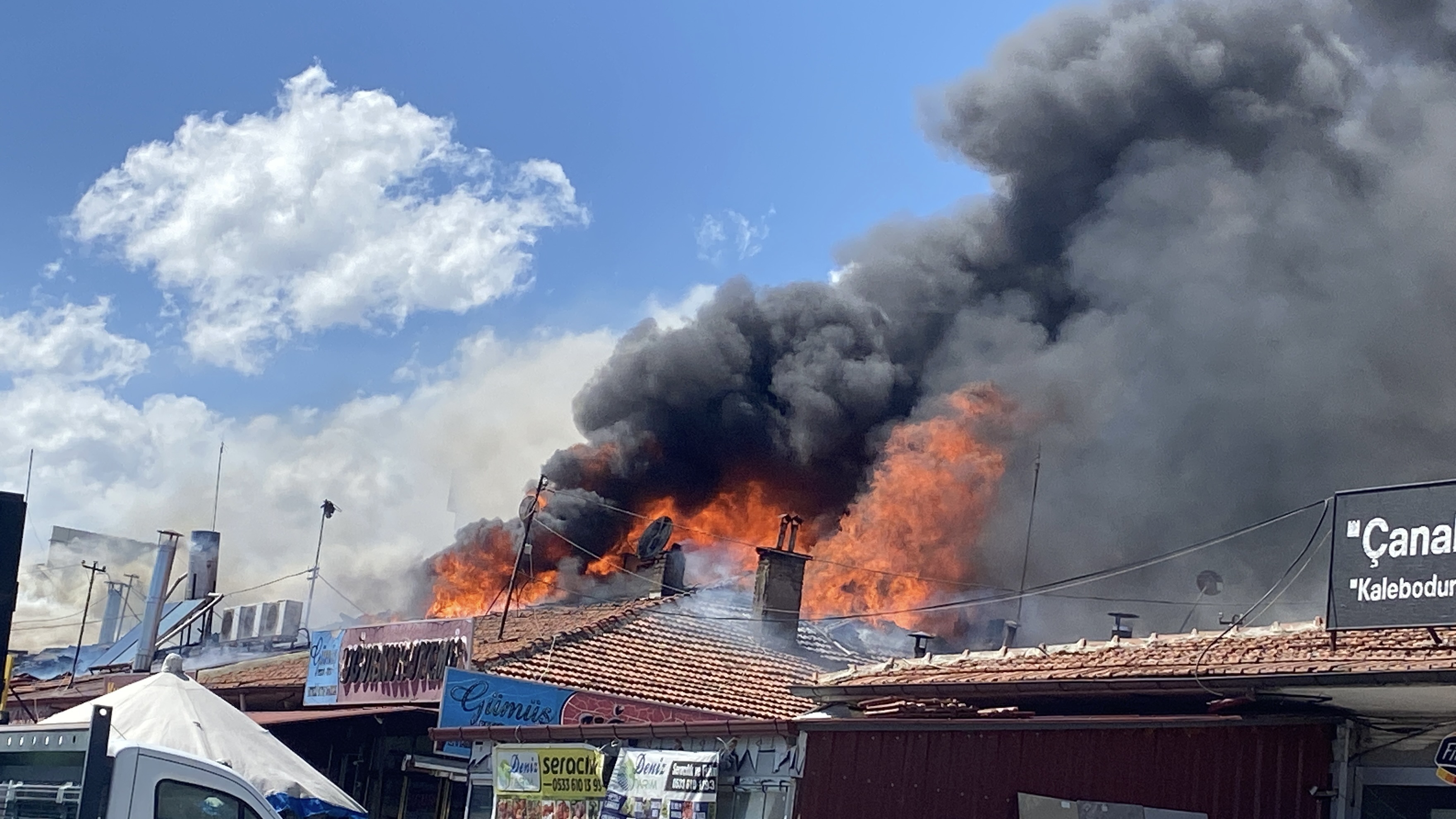 Erzincan’da Korkutan Yangın