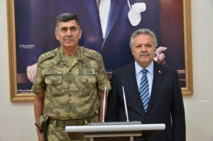 Kara Kuvvetleri Komutanı Orgeneral Çolak, Erzincan'da