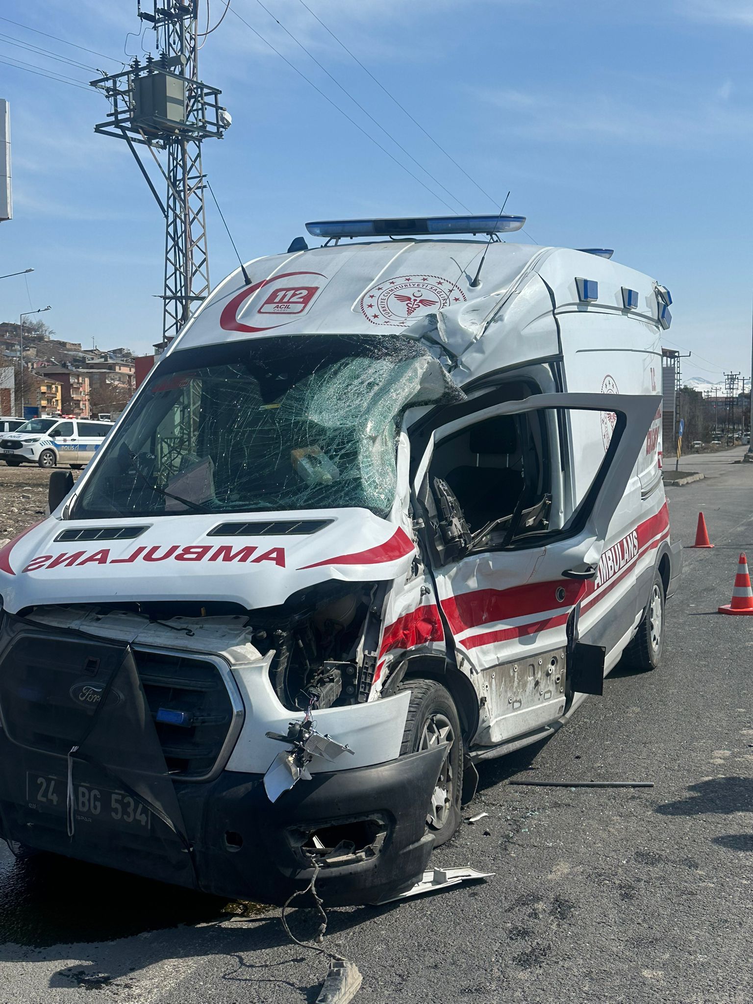 Feci Kaza 2 Sağlık personeli yaralandı