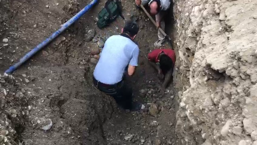 Kanalizasyon çalışması sırasında göçük 1 kişi göçük altında kaldı