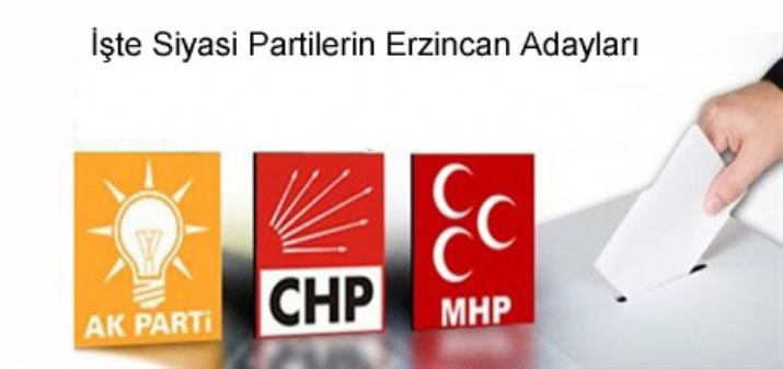 Erzincan’ın, Milletvekili Adayları Belirlendi