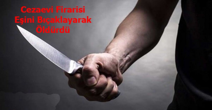 Cezaevi Firarisi Eşini Bıçaklayarak Öldürdü