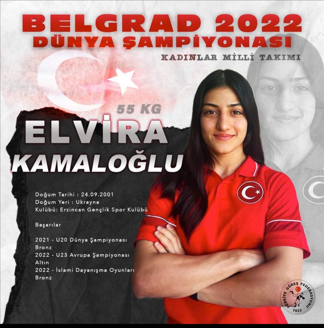 Elvira, Dünya Güreş Şampiyonasında Erzincan ve Türkiye’yi Temsil Edecek