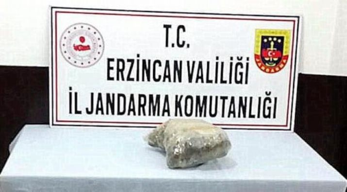 Erzincan’da, 875 Gram Kubar Esrar Ele Geçirildi