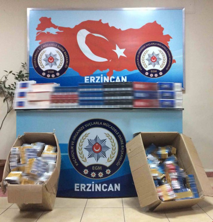 Erzincan Emniyeti Kaçakçılara Göz Açtırmıyor