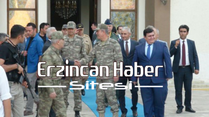 Genel Kurmay Başkanı Orgeneral Akar, Erzincan’da
