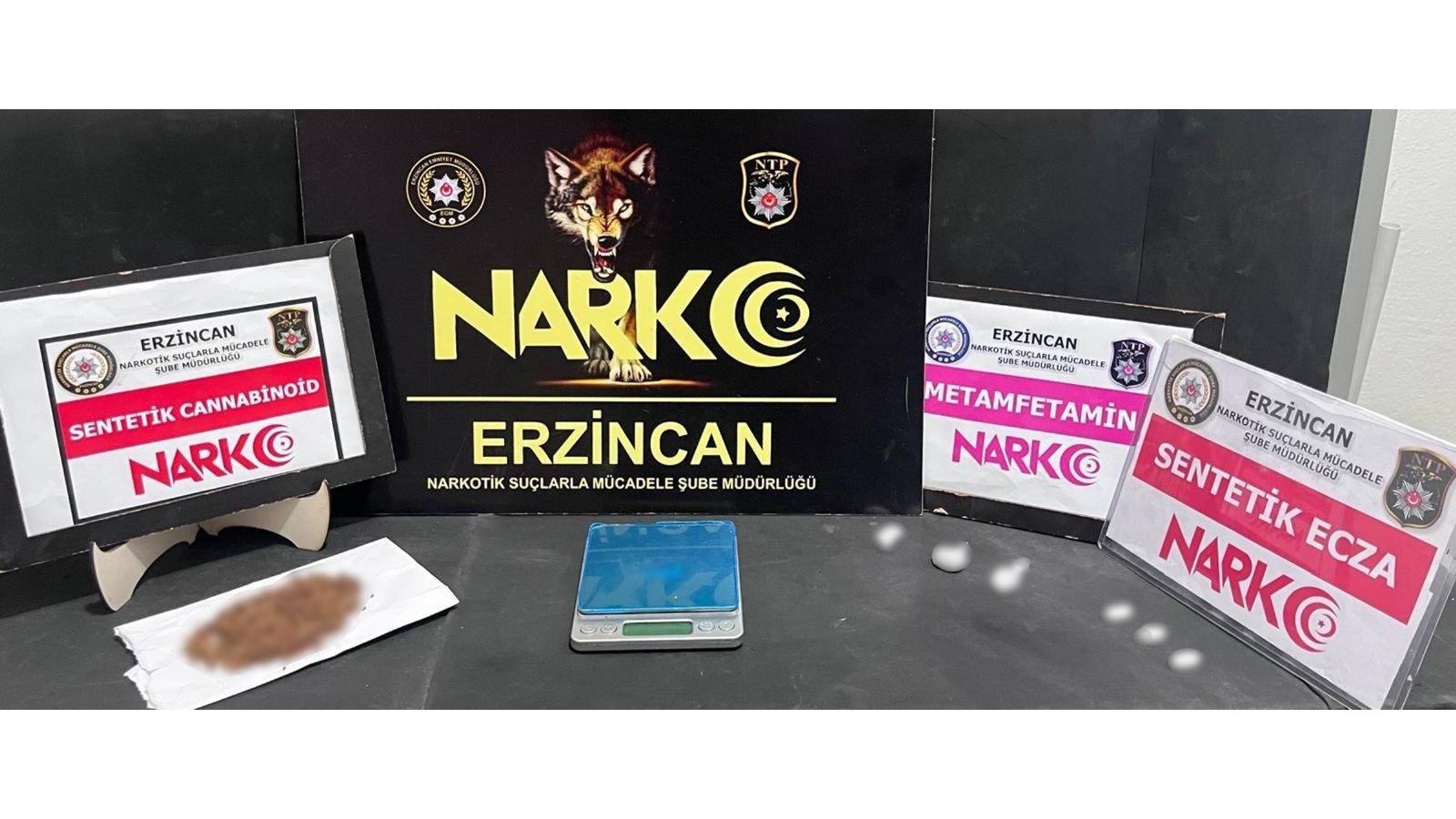 Erzincan Emniyetinden uyuşturucu operasyonu