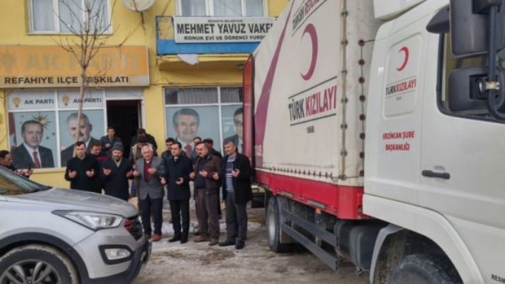 AK Parti Refahiye İlçe Teşkilatından Halep’e Yardım