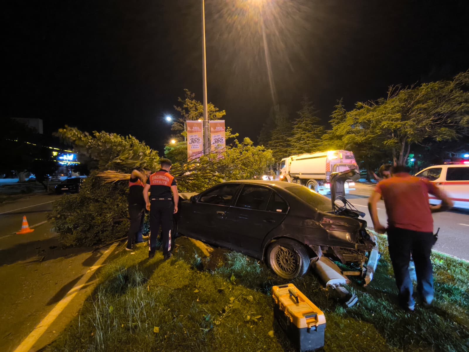 Erzincan'da Çift Taraflı Trafik Kazası