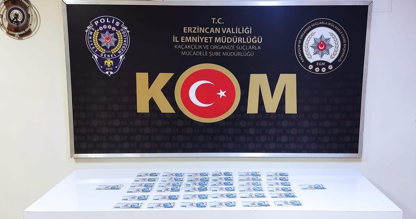 Erzincan’da sahte para operasyonu