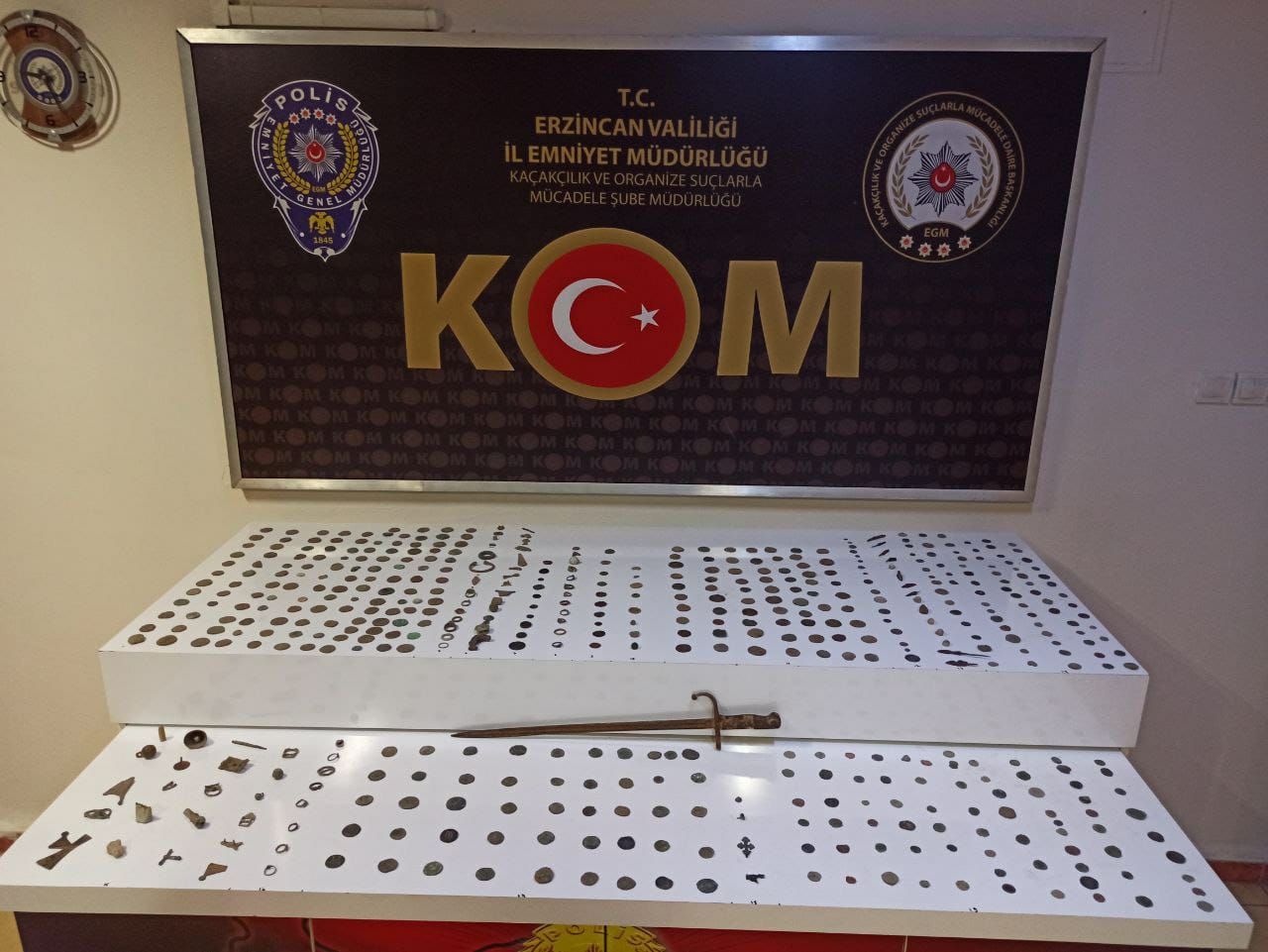 Erzincan’da 543 Adet Tarihi Eser Ele Geçirildi