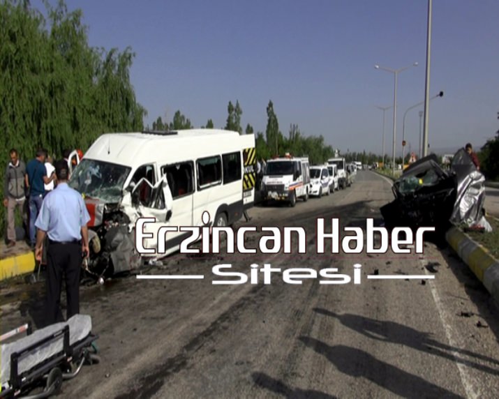 Erzincan'da kaza 26 yaralı