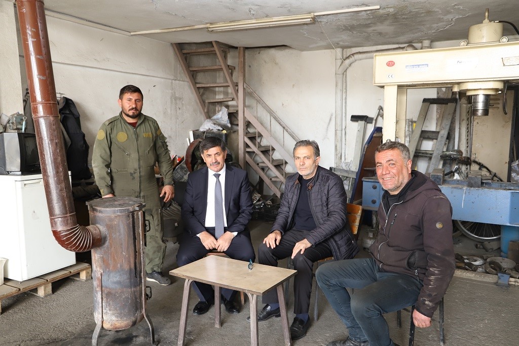 Başkan Aksun esnaf ziyaretlerine devam ediyor