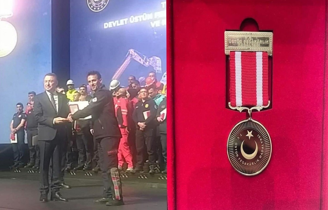 İtfaiye Personellerine Devlet Üstün Fedakârlık Madalyası